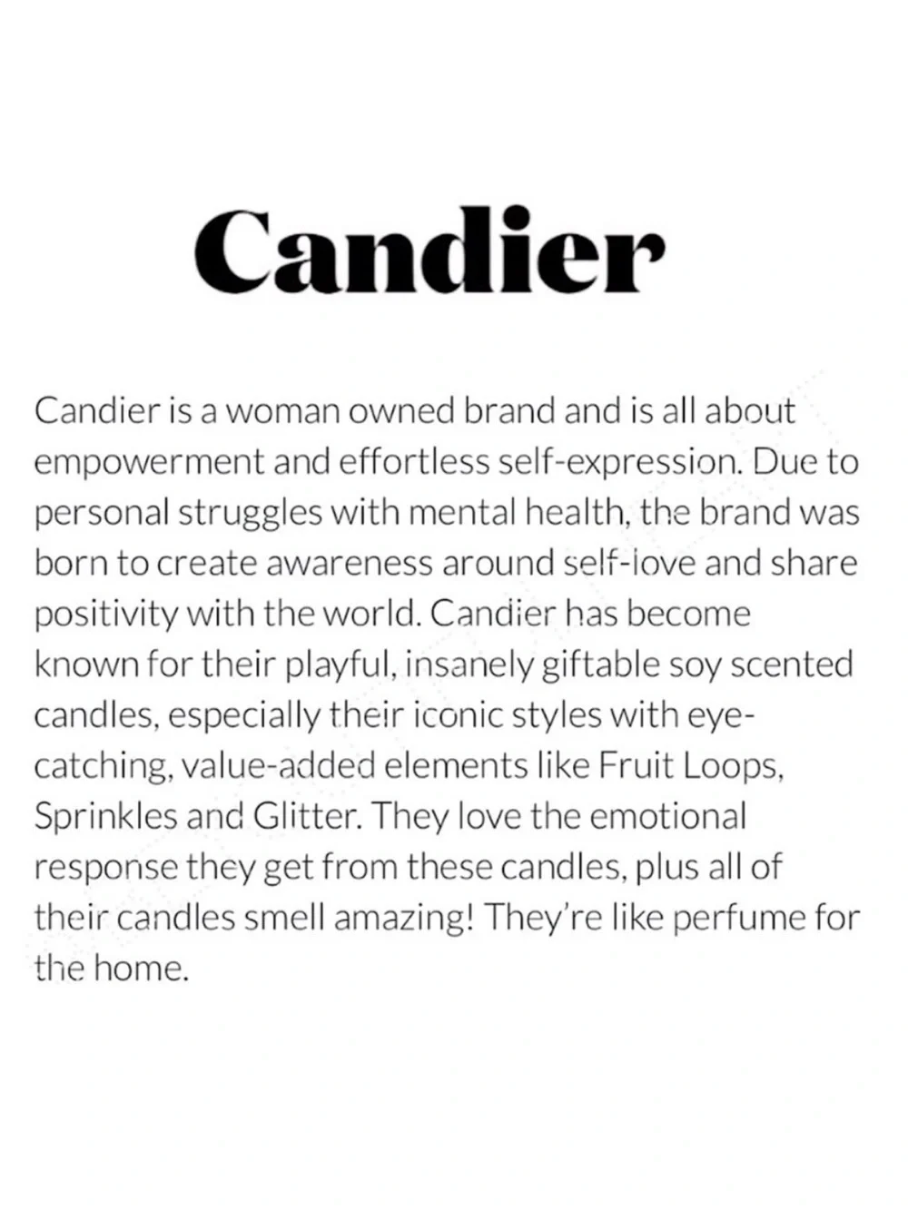 Candier Candle by Ryan Porter candier candle